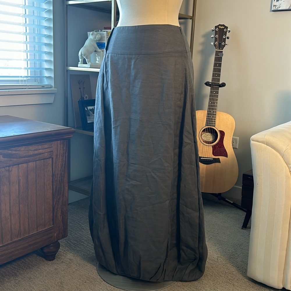 Sarah Pacino Italian Linen Maxi Skirt